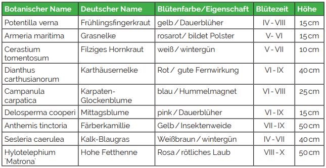 Sortiment Blühendes Wunder