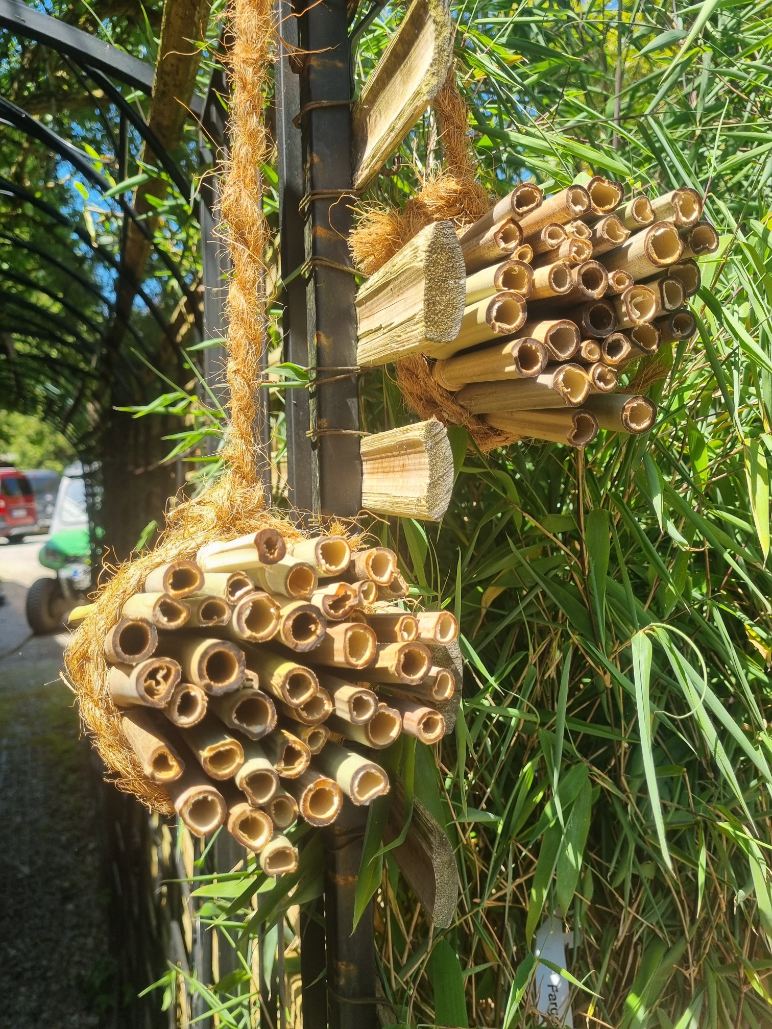 Nisthilfen aus eigenen Anbau für Wildbienen