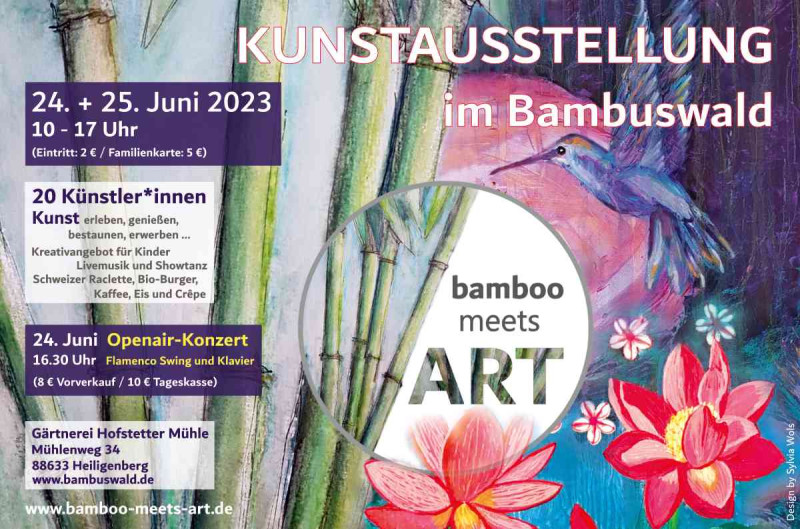 Kunstausstellung im Bambuswald am 24-25. Juni 2023